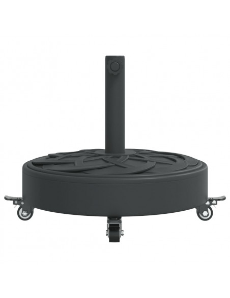 Base per Ombrellone con Ruote per Pali Ø38/48 mm 27 kg Rotonda