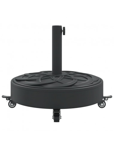 Base per Ombrellone con Ruote per Pali Ø38/48 mm 27 kg Rotonda