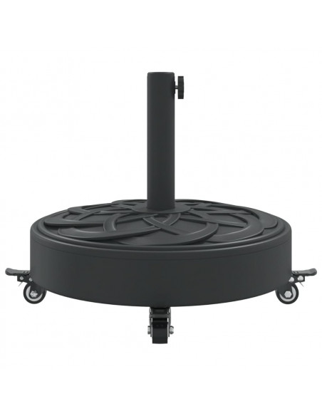 Base per Ombrellone con Ruote per Pali Ø38/48 mm 27 kg Rotonda