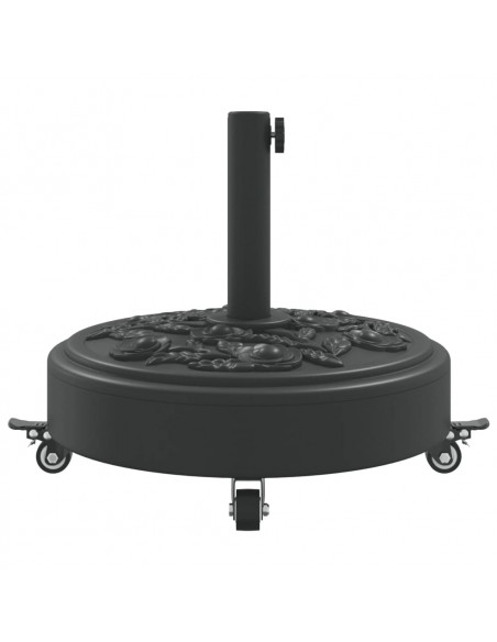 Base per Ombrellone con Ruote per Pali Ø38/48 mm 27 kg Rotonda