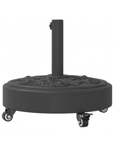 Base per Ombrellone con Ruote per Pali Ø38/48 mm 27 kg Rotonda