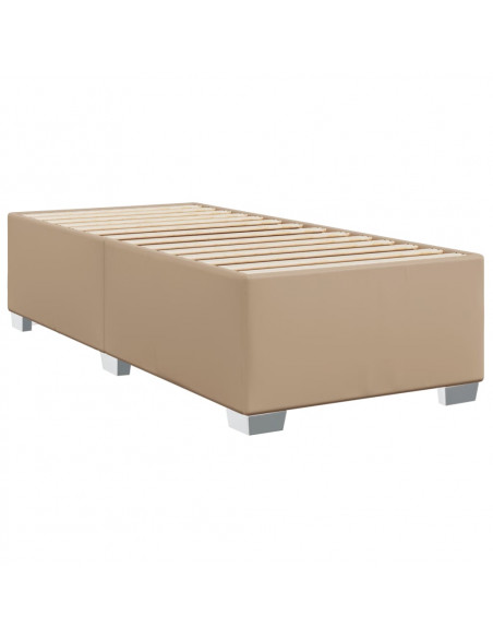 Giroletto a Molle con Materasso Cappuccino 80x200 cm Similpelle