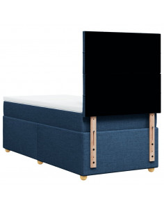 Giroletto a Molle con Materasso Blu 80x200 cm inTessuto 2