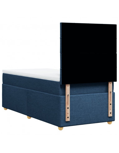 Giroletto a Molle con Materasso Blu 80x200 cm inTessuto