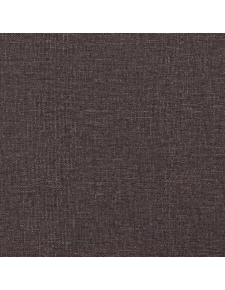 Giroletto a Molle con Materasso Marrone Scuro 80x200 cm Tessuto