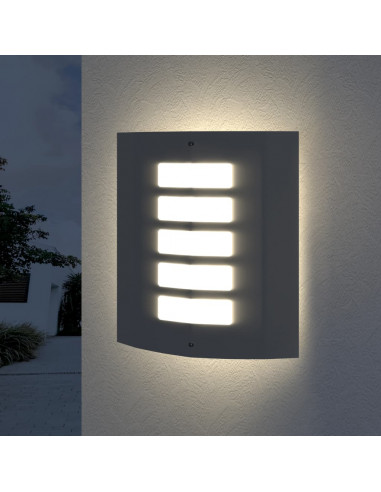 Appliquè lampione da giardino in acciaio inox per interni ed esterni