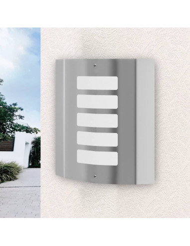 Appliquè lampione da giardino in acciaio inox per interni ed esterni