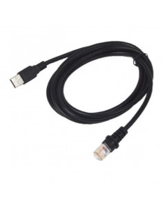 CBL USB,TYPE A, BLACK, POT, COILE 2