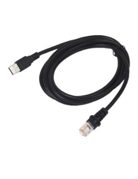 CBL USB,TYPE A, BLACK, POT, COILE