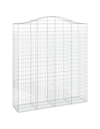 Cesti Gabbioni ad Arco 14 pz 200x50x220/240 cm Ferro Zincato