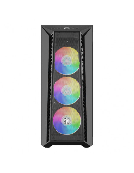 COOLER MASTER CASE MASTERBOX 520 MESH MID TOWER ATX/M-ATX, USB 3, USB TYPE C, 3X ARGB 120MM FANS INC