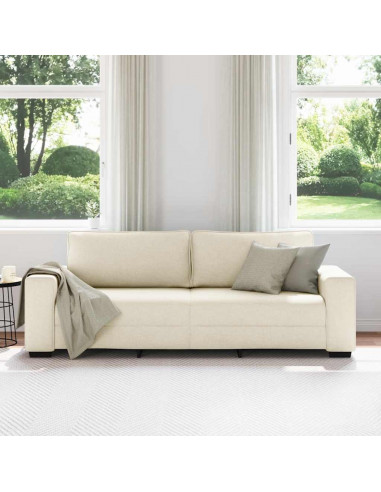 | Divano | con cuscino con cuscino Beige 221 x 77 x 82 cm Tela