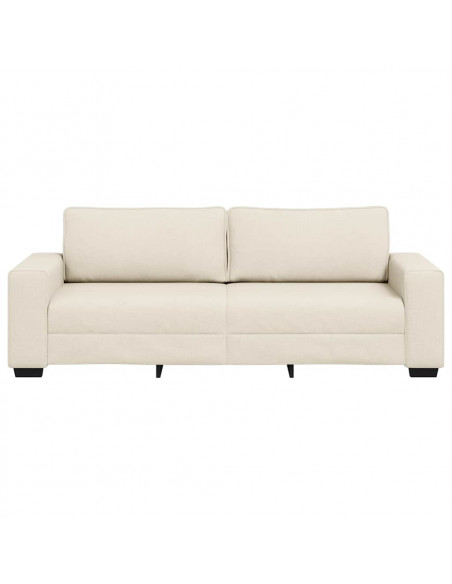| Divano | con cuscino con cuscino Beige 221 x 77 x 82 cm Tela