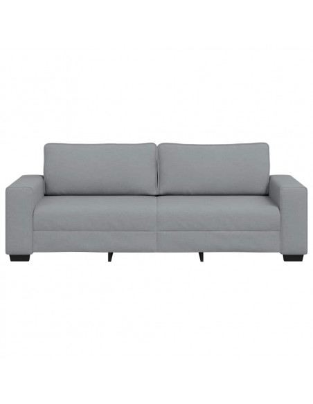 Divano a 3 Posti Grigio Chiaro 180 cm in Tessuto