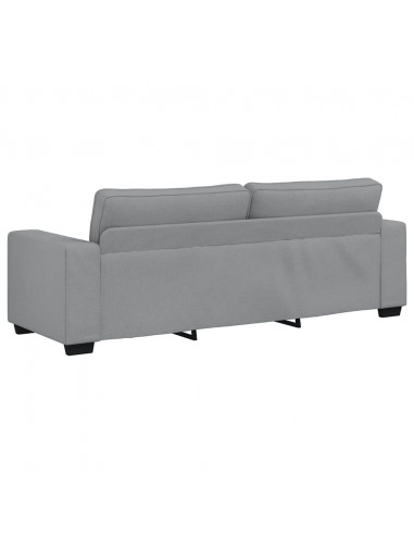 Divano a 3 Posti Grigio Chiaro 180 cm in Tessuto