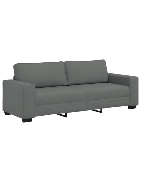 Divano a 3 Posti Grigio Chiaro 180 cm in Tessuto