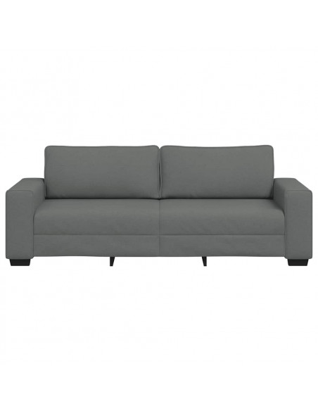 Divano a 3 Posti Grigio Chiaro 180 cm in Tessuto