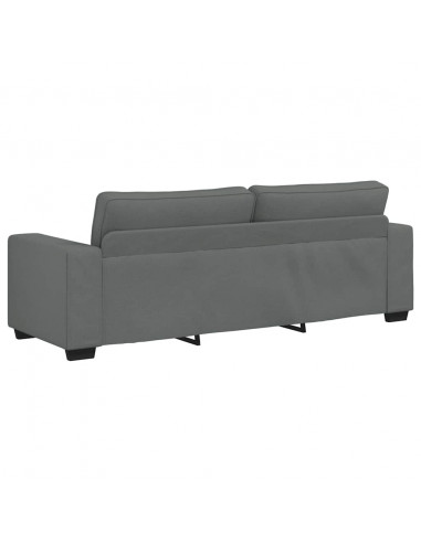 Divano a 3 Posti Grigio Chiaro 180 cm in Tessuto