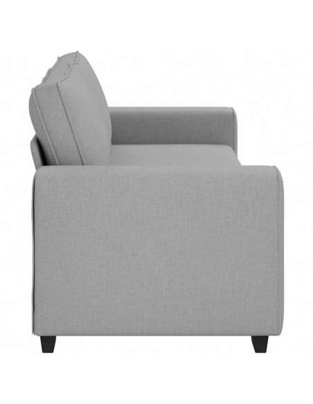 Divano a 3 Posti Grigio Nuvola 180 cm in Tessuto