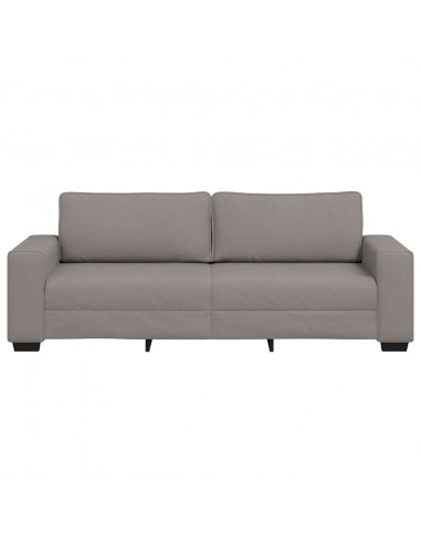 Divano a 3 Posti Tortora 180 cm in Tessuto