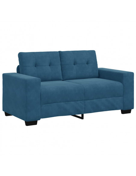 Divano Divanetto Blu 120 cm in Velluto