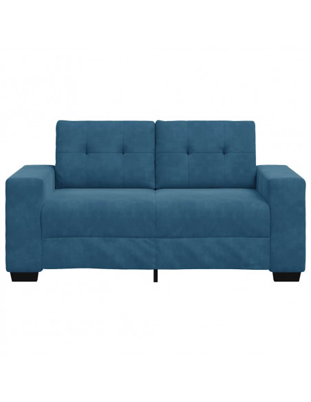 Divano Divanetto Blu 120 cm in Velluto