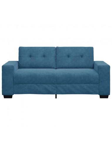 Divano Divanetto Blu 140 cm in Velluto