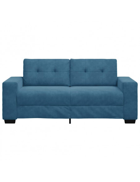 Divano Divanetto Blu 140 cm in Velluto