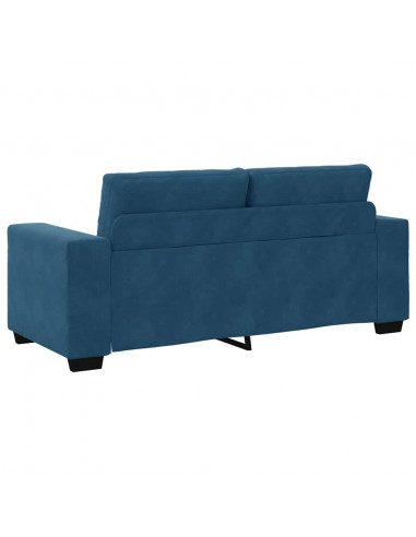 Divano Divanetto Blu 140 cm in Velluto