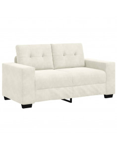 Divano Divanetto Crema 120 cm in Velluto