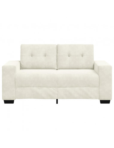 Divano Divanetto Crema 120 cm in Velluto