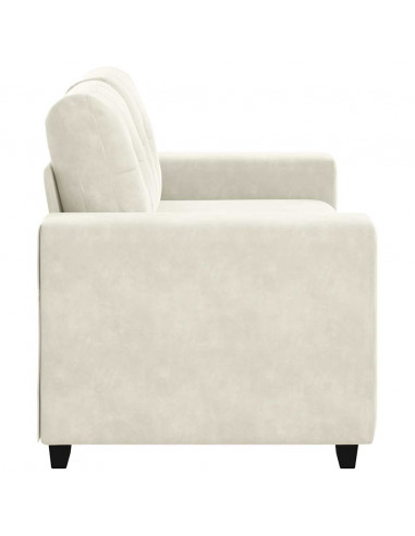 Divano Divanetto Crema 120 cm in Velluto