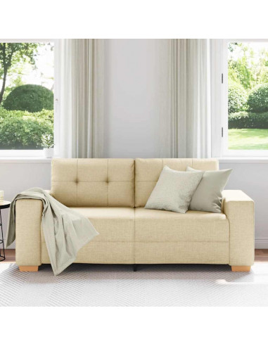 Divano Divanetto Crema 140 cm in Tessuto