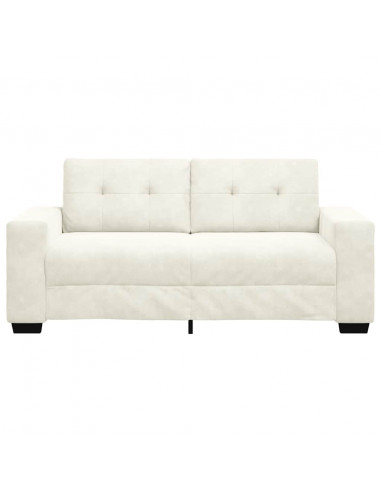 Divano Divanetto Crema 180x77x82 cm in Velluto