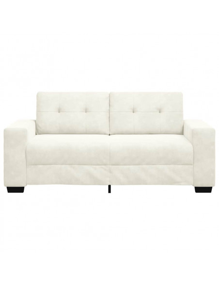 Divano Divanetto Crema 180x77x82 cm in Velluto