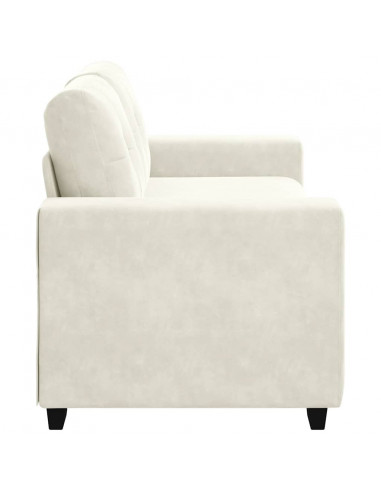 Divano Divanetto Crema 180x77x82 cm in Velluto