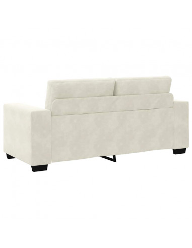 Divano Divanetto Crema 180x77x82 cm in Velluto