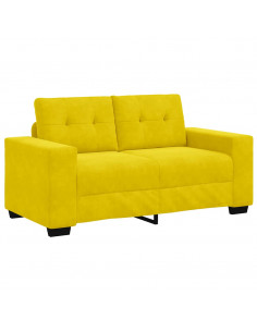 Divano Divanetto Giallo 120 cm in Velluto
