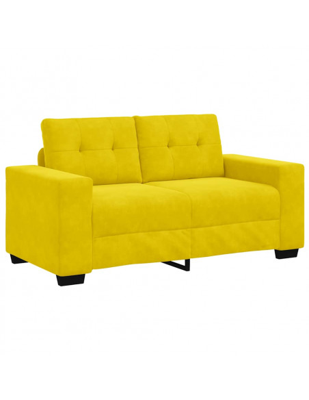 Divano Divanetto Giallo 120 cm in Velluto