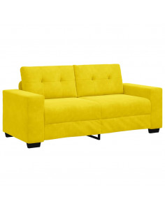 Divano Divanetto Giallo 140 cm in Velluto