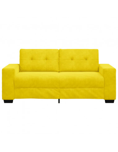 Divano Divanetto Giallo 140 cm in Velluto