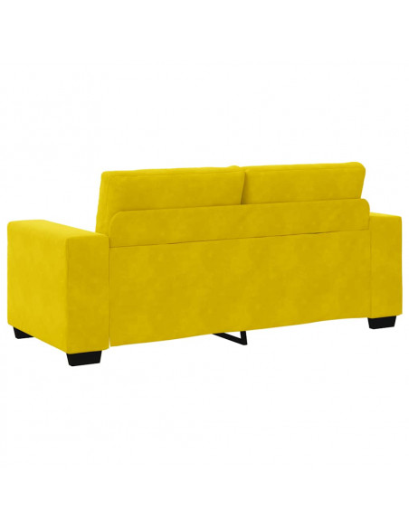 Divano Divanetto Giallo 140 cm in Velluto