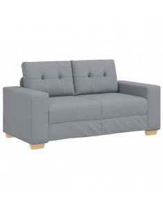 Divano Divanetto Grigio Chiaro 120 cm in Tessuto