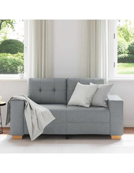 Divano Divanetto Grigio Chiaro 120 cm in Tessuto