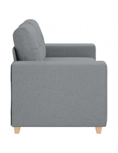 Divano Divanetto Grigio Chiaro 120 cm in Tessuto