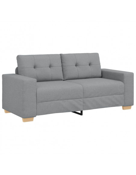 Divano Divanetto Grigio Chiaro 140 cm in Tessuto