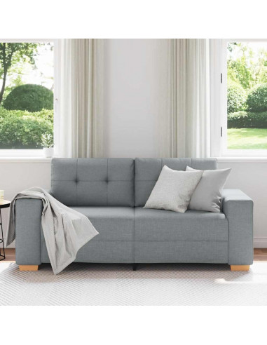 Divano Divanetto Grigio Chiaro 140 cm in Tessuto
