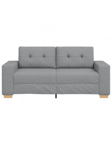 Divano Divanetto Grigio Chiaro 140 cm in Tessuto