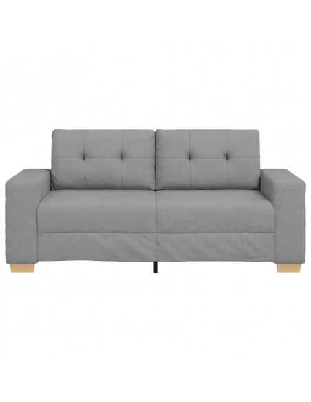 Divano Divanetto Grigio Chiaro 140 cm in Tessuto