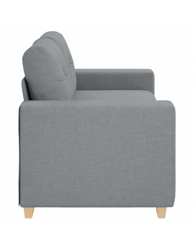 Divano Divanetto Grigio Chiaro 140 cm in Tessuto